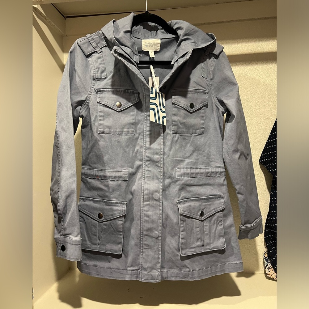 Market & Spruce Kathleen Cargo Jacket NWT